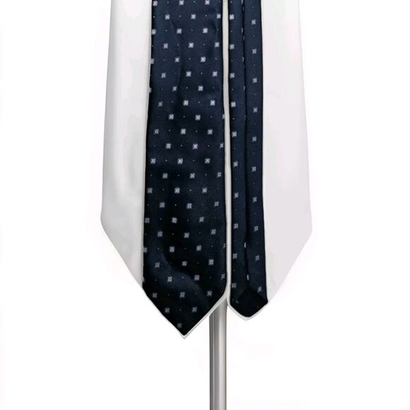 VINTAGE Sears The Men's Store Neck Tie Blue Polka Dots Polyester Men's - Picture 1 of 7